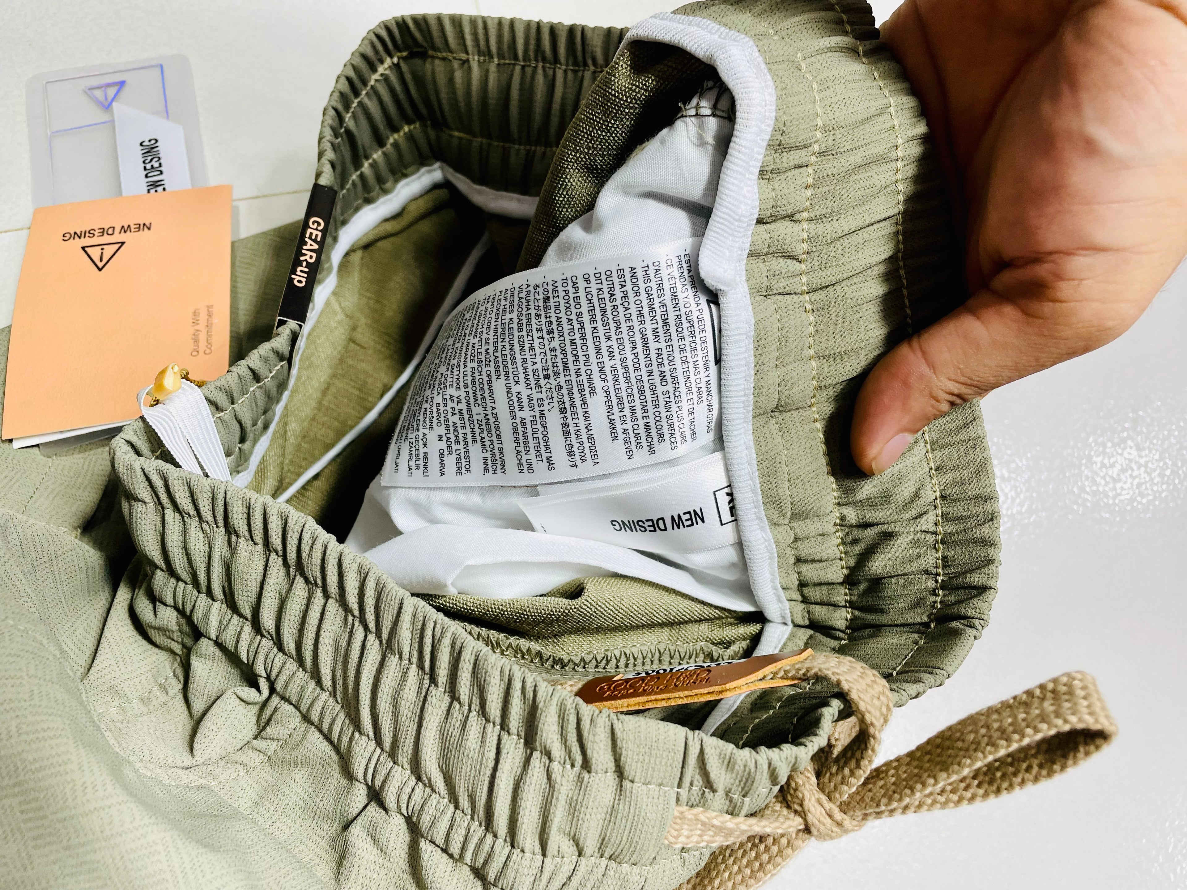 Premium Olive Wide Leg Zip Pocket Cargo Pants for Men | Relaxed Fit Utility Trousers