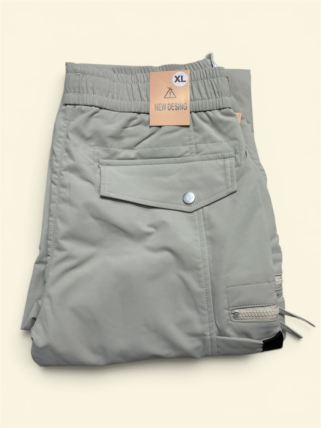 Men’s Premium Wide Leg Cargo Jogger Pant | Elastic Waist Multi-Pocket Casual Trousers