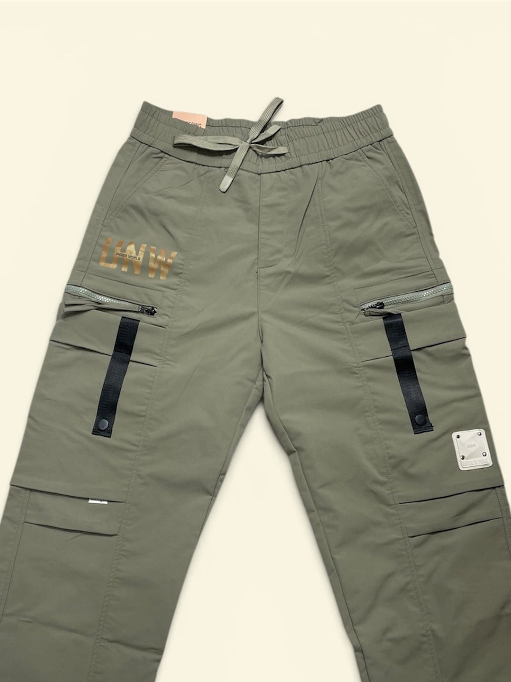 Men’s Premium Wide Leg Cargo Jogger Pant | Elastic Waist Multi-Pocket Casual Trousers