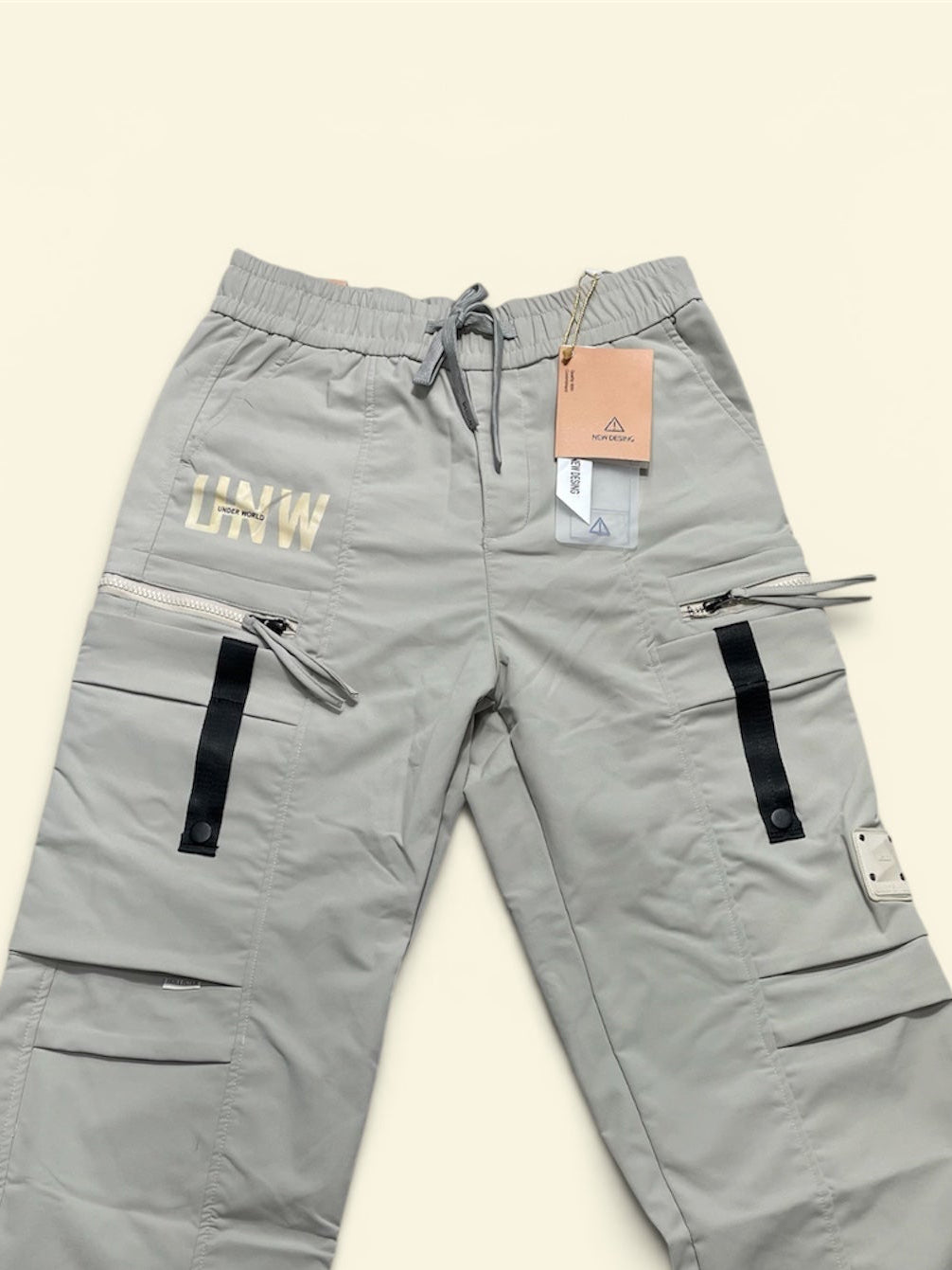 Men’s Premium Wide Leg Cargo Jogger Pant | Elastic Waist Multi-Pocket Casual Trousers