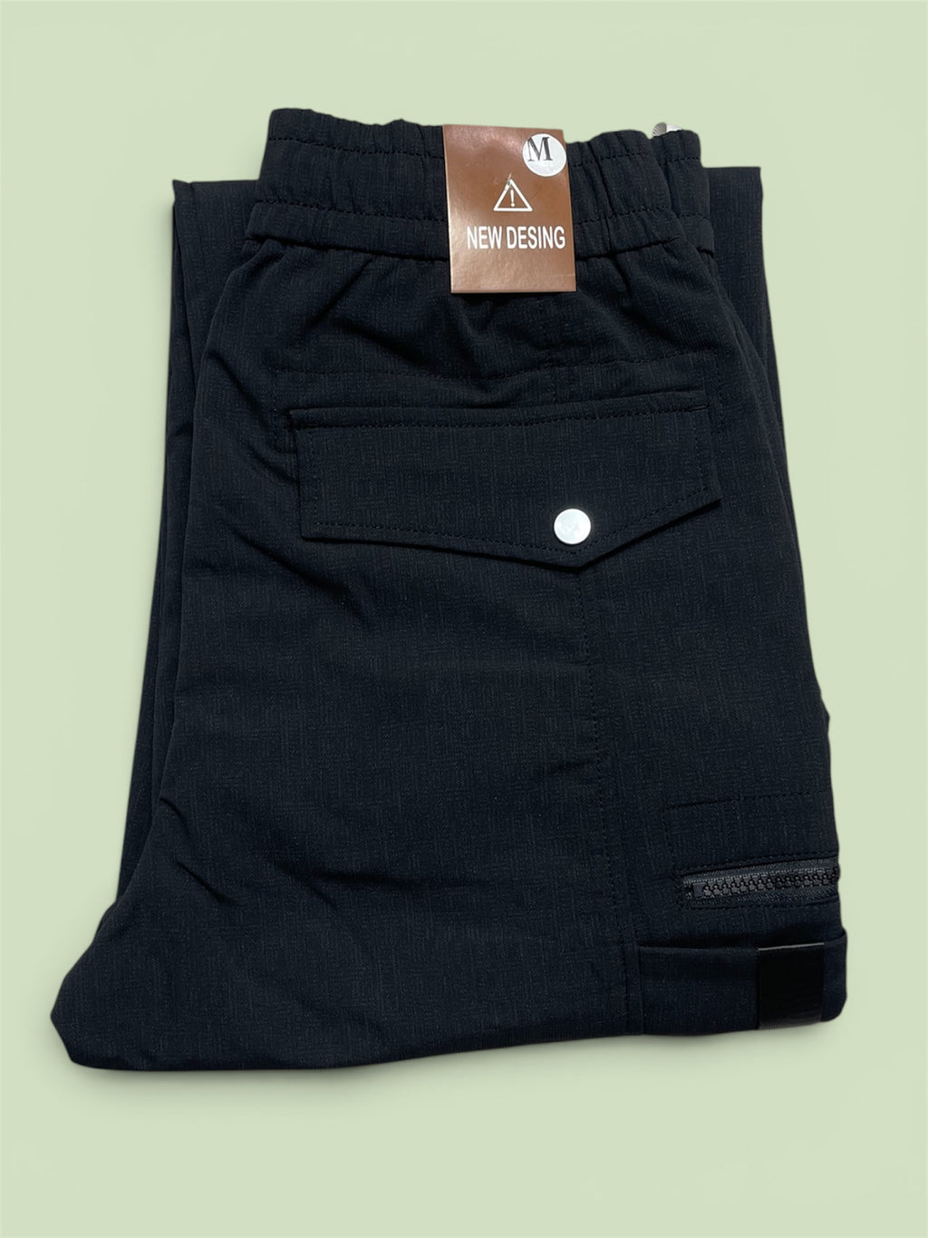 Men’s Premium Wide Leg Cargo Jogger Pant | Elastic Waist Multi-Pocket Casual Trousers