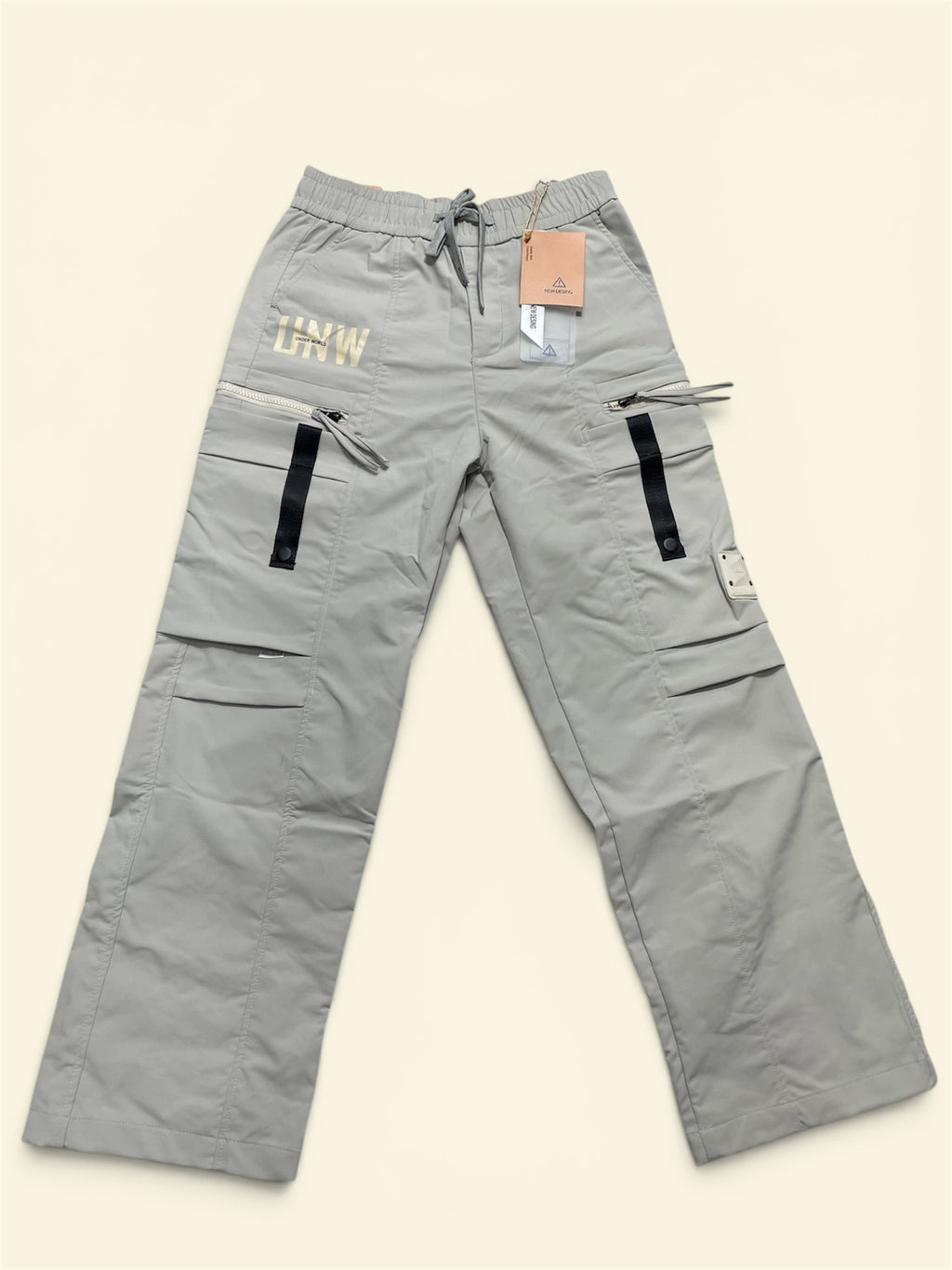 Men’s Premium Wide Leg Cargo Jogger Pant | Elastic Waist Multi-Pocket Casual Trousers