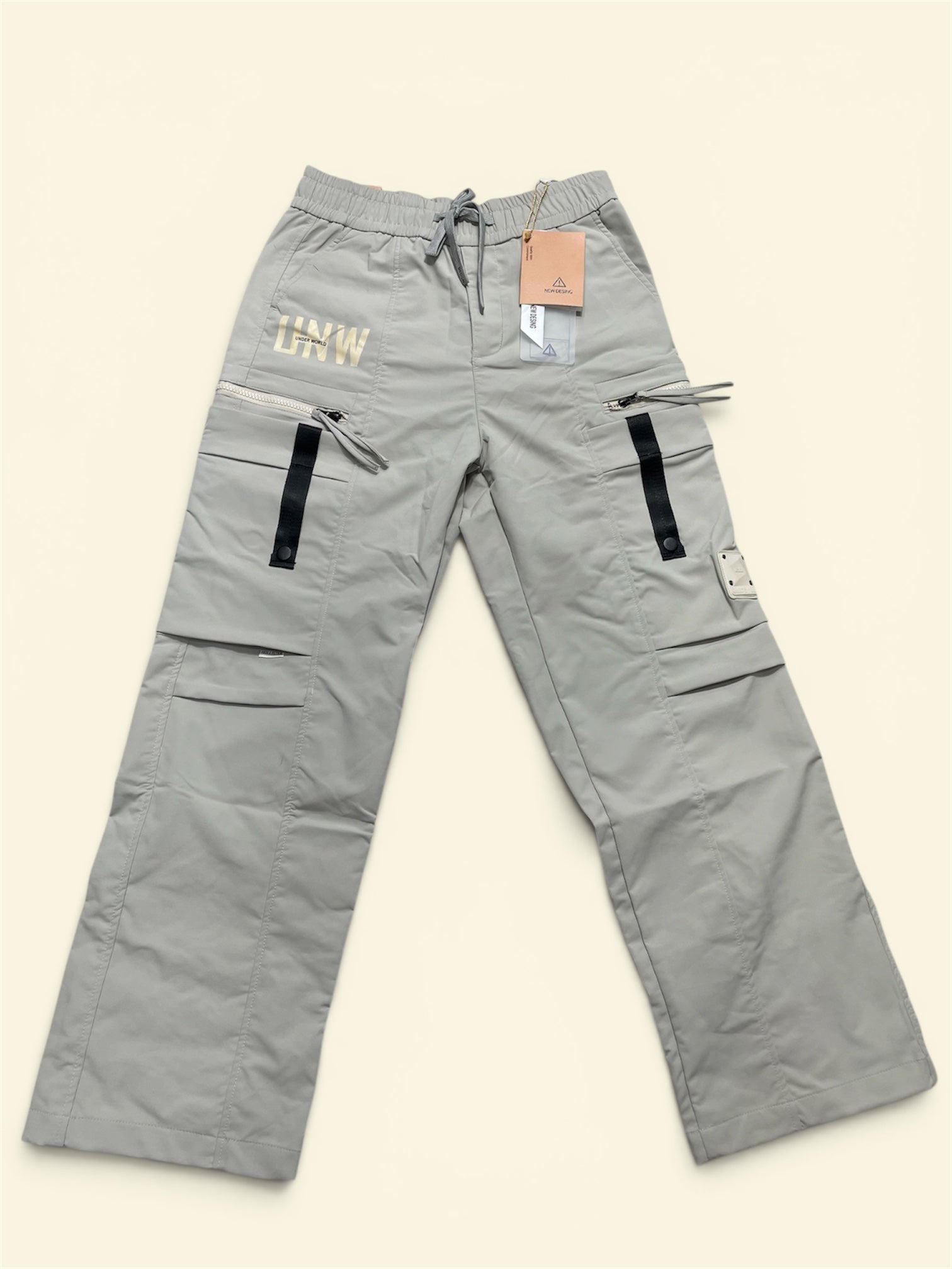 Men’s Premium Wide Leg Cargo Jogger Pant | Elastic Waist Multi-Pocket Casual Trousers