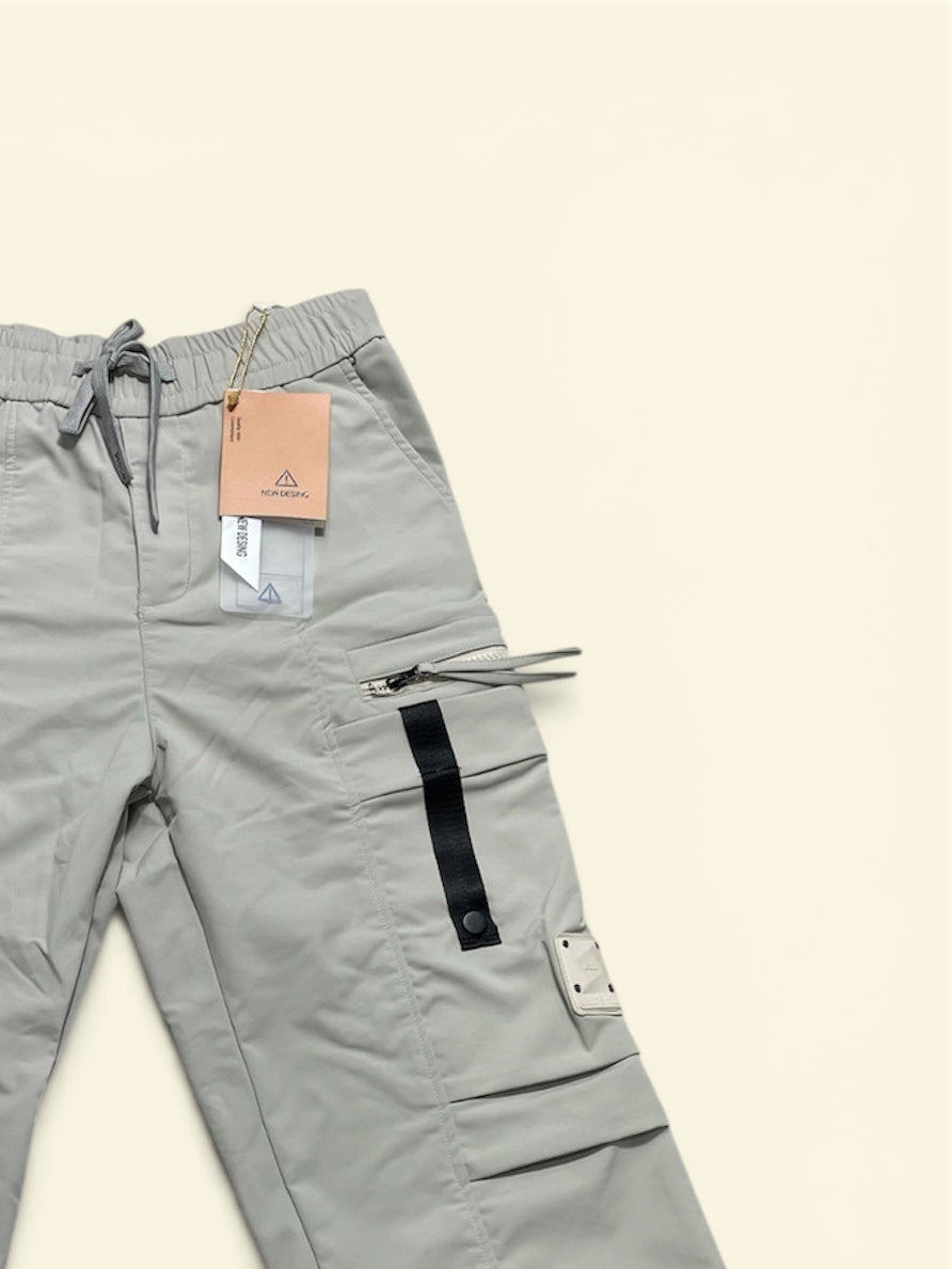 Men’s Premium Wide Leg Cargo Jogger Pant | Elastic Waist Multi-Pocket Casual Trousers