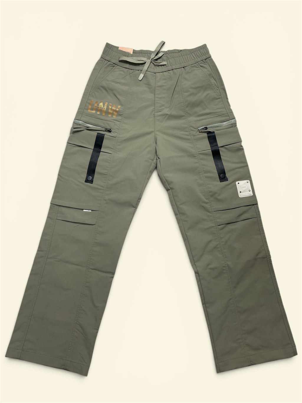 Men’s Premium Wide Leg Cargo Jogger Pant | Elastic Waist Multi-Pocket Casual Trousers