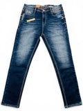 DOF Underworld Premium Stone Wash Slim Fit Denim Jeans for Men – Dark Blue