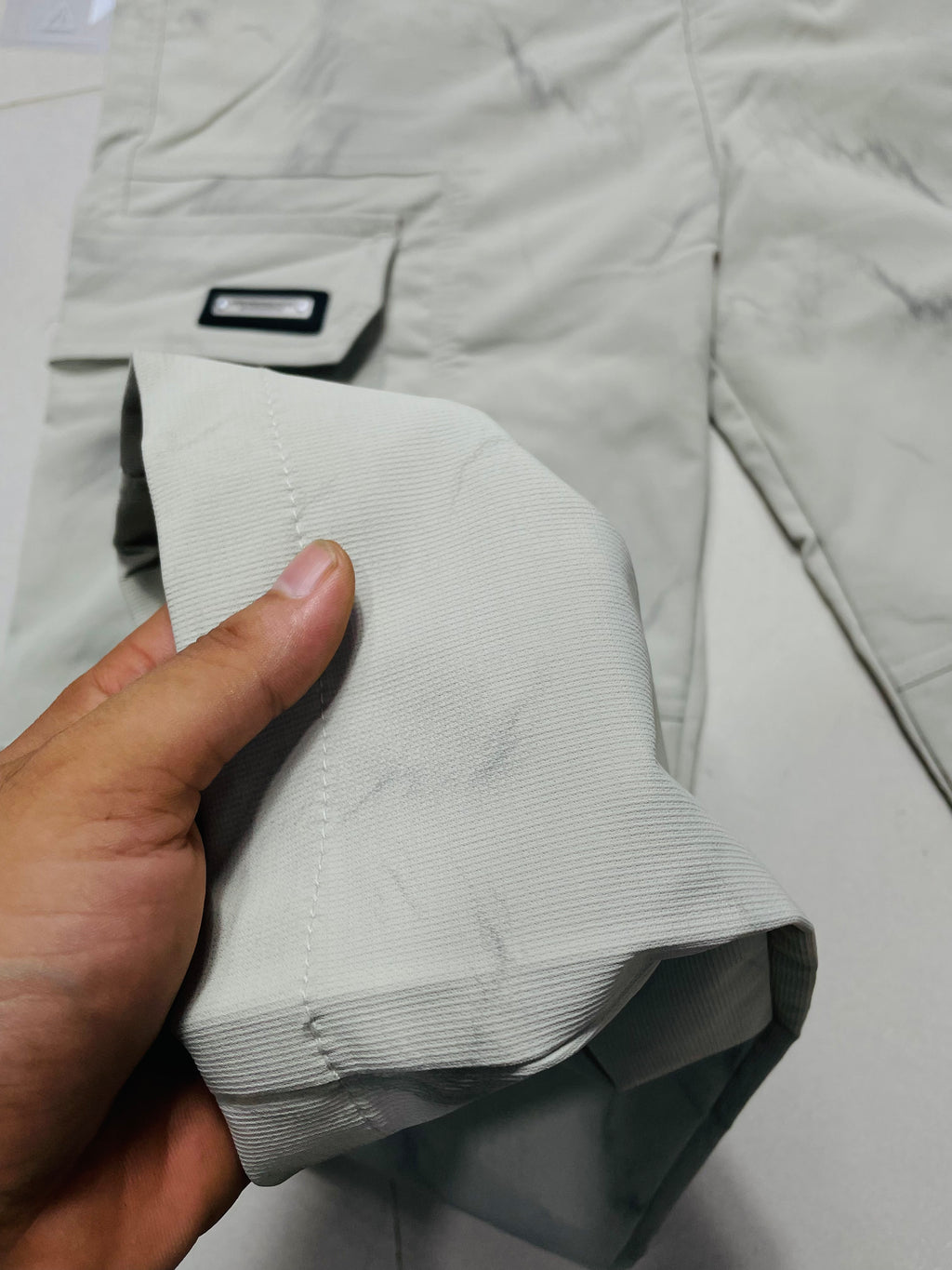 Premium Marble Wash Wide Leg Cargo Pants for Men | 6 Pocket Utility Trousers